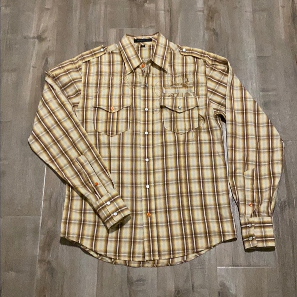 Monarchy | Embroidered Plaid | Burton Down L/S